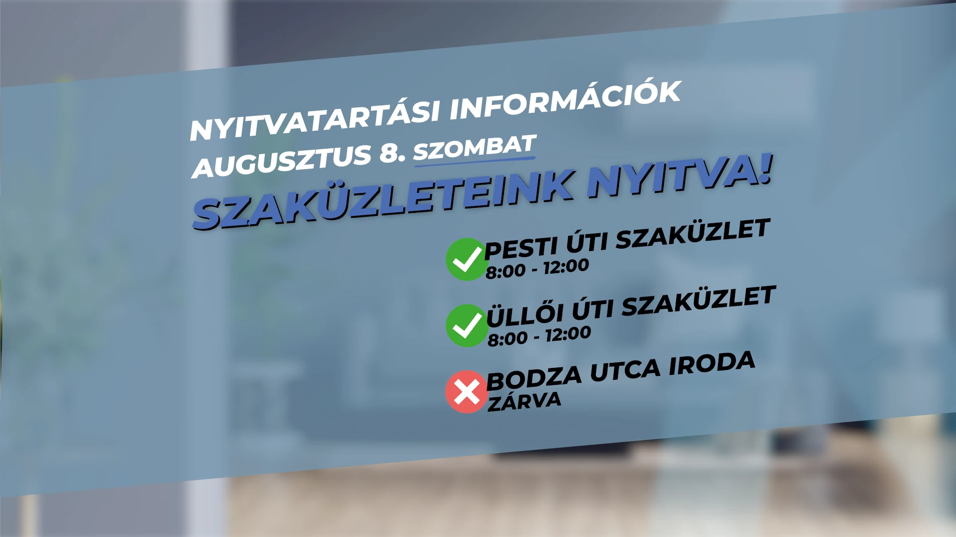 Klima-express nyitvatartás